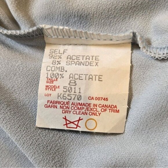 JS COLLECTIONS Size 8 Light Blue Full Length Gown Cardigan Dress Tulle MOTB Max - Picture 11 of 16